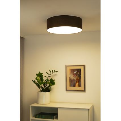 Duolla - LED Deckenleuchte CORTINA LED/26W/230V Ø 30 cm 4000K Braun