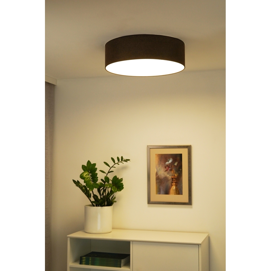 Duolla - LED Deckenleuchte CORTINA LED/26W/230V Ø 30 cm 4000K Braun