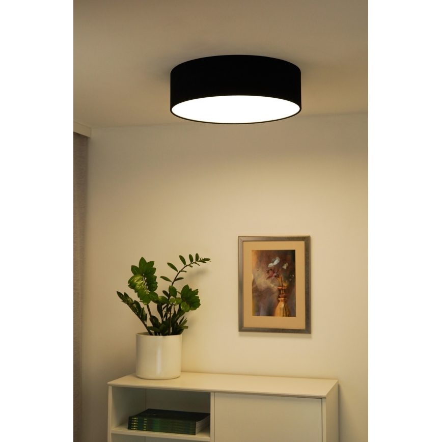 Duolla - LED Deckenleuchte CORTINA LED/26W/230V Ø 30 cm 4000K schwarz