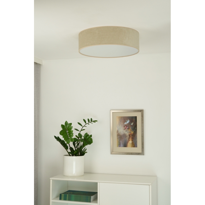 Duolla - LED Deckenleuchte CORTINA LED/26W/230V Ø 45 cm 4000K Beige