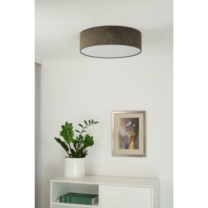 Duolla - LED Deckenleuchte CORTINA LED/26W/230V Ø 45 cm 4000K Braun