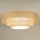 Duolla - LED-Deckenleuchte LUNETA LED/26W/230V d 60 cm 4000K Rattan/beige/braun