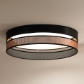 Duolla - LED-Deckenleuchte ROLLER DUO SHINY LED/24W/230V d 45 cm schwarz/kupfern
