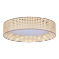 Duolla - LED-Deckenleuchte ROLLER LED/24W/230V d 45 cm Rattan