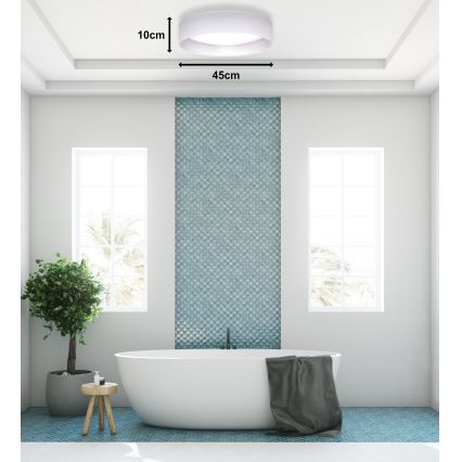 Duolla - LED-Deckenleuchte ROLLER LED/24W/230V d 45 cm weiß