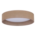 Duolla - LED-Deckenleuchte ROLLER LED/24W/230V Leuchte d 45 cm braun