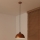 Duolla – Pendelleuchte mit Kabel IRONLINE, 1x E27/15W/230V, Ø 27 cm, Kupfer/Schwarz