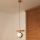 Duolla - Pendelleuchte mit Kabel IRONLINE 1xE27/15W/230V Kiefer/Eiche/beige