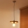 Duolla - Pendelleuchte mit Kabel IRONLINE 1xE27/15W/230V Ø 30 cm Kupfer/Schwarz