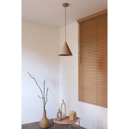 Duolla - Pendelleuchte mit Kabelaufhängung IRONLINE 1xG9/3W/230V Ø 25 cm beige