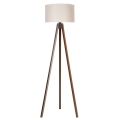 Duolla - Stehleuchte 1xE27/60W/230V d 44 cm cremefarben/Wenge