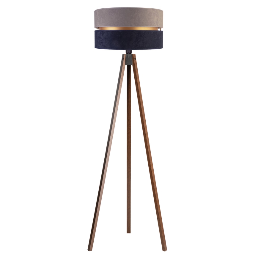 Duolla - Stehleuchte DUO 1xE27/60W/230V d 44 cm grau/blau/Wenge