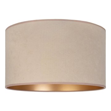 Duolla - Universeller Lampenschirm VELVET für E27, Ø 35 cm, Beige/Gold