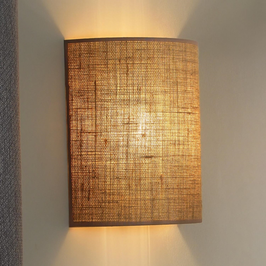 Duolla - Wandleuchte YUTE 1xE27/15W/230V Ø 20 cm braun