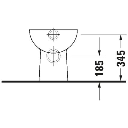 Duravit 21080900002 - Stand-WC D-CODE Keramik/hochglanzweiß