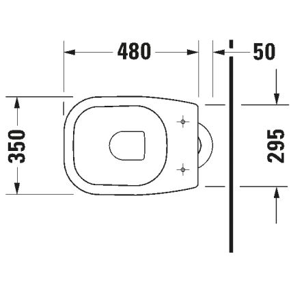 Duravit 21100100002 - Stand-WC D-CODE Keramik/glänzendes Weiß