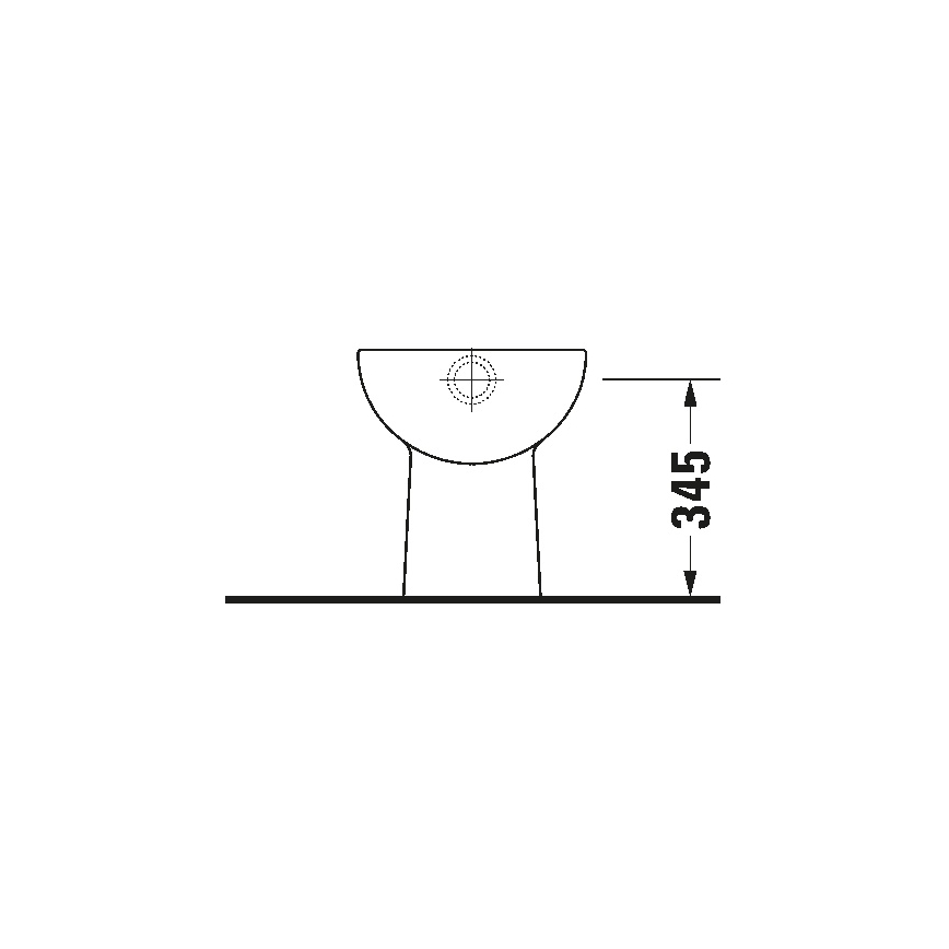 Duravit 21100100002 - Stand-WC D-CODE Keramik/glänzendes Weiß
