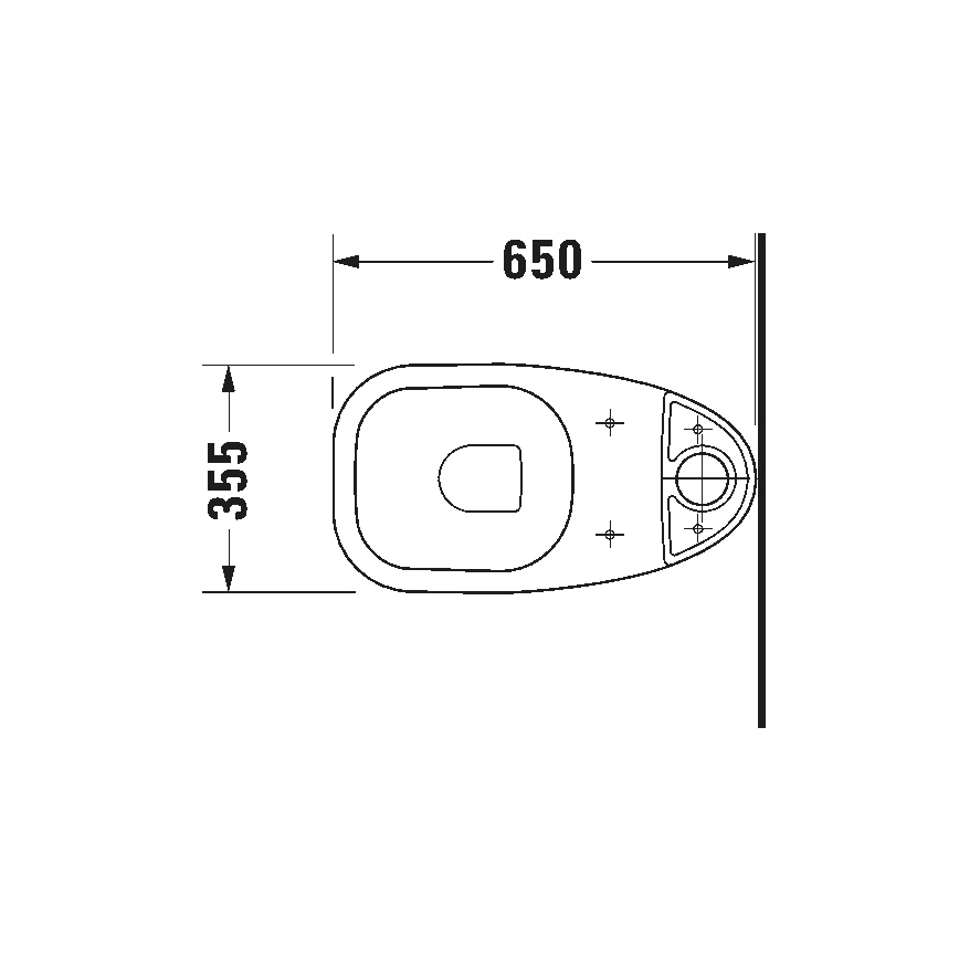Duravit 21110100002 - Kombi-WC D-CODE Keramik / Hochglanzweiß