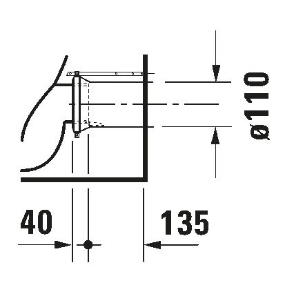 Duravit 21150900002 - Stand-WC D-CODE Keramik/glänzend weiß