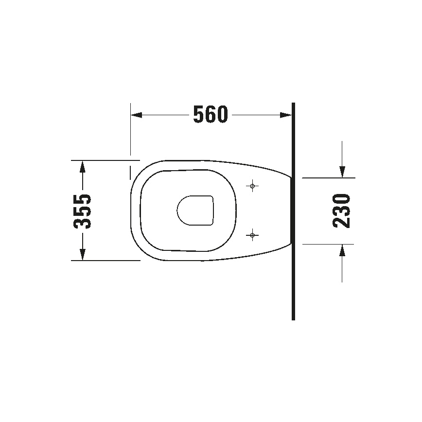 Duravit 21150900002 - Stand-WC D-CODE Keramik/glänzend weiß