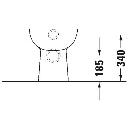 Duravit 21150900002 - Stand-WC D-CODE Keramik/glänzend weiß
