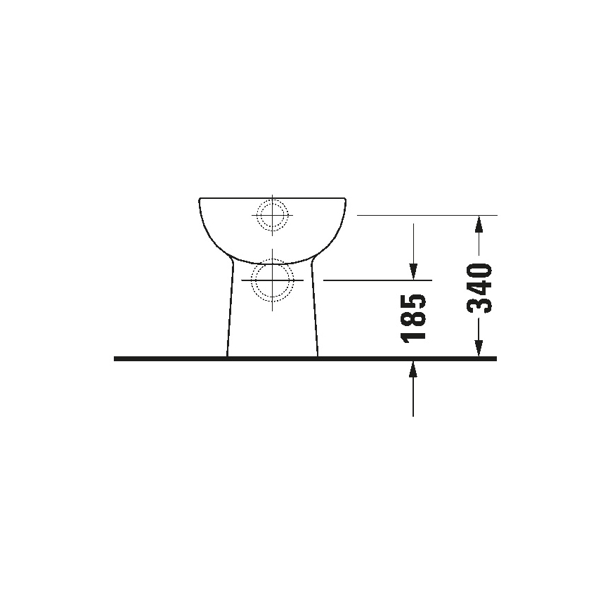 Duravit 21150900002 - Stand-WC D-CODE Keramik/glänzend weiß