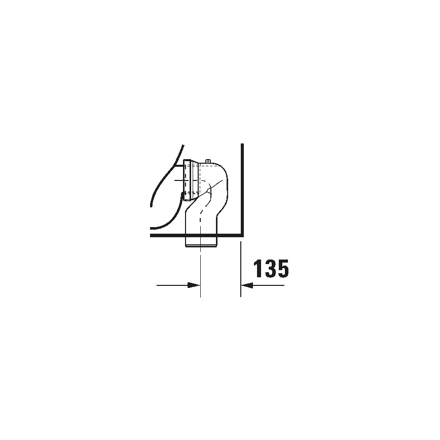 Duravit 21150900002 - Stand-WC D-CODE Keramik/glänzend weiß