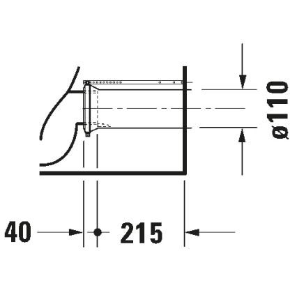 Duravit 21180900002 - Kombi-WC D-CODE Keramik/glänzend weiß