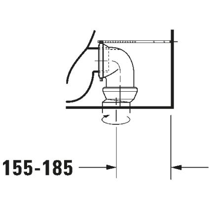 Duravit 21180900002 - Kombi-WC D-CODE Keramik/glänzend weiß