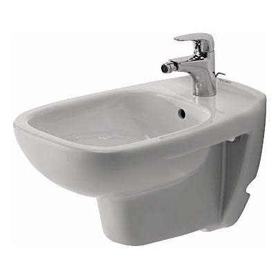 Duravit 22571500002 - Wandhängendes Bidet D-CODE Keramik/glänzend weiß