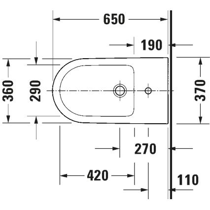 Duravit 2294100000 - Stand-Bidet D-NEO Keramik/glänzend weiß