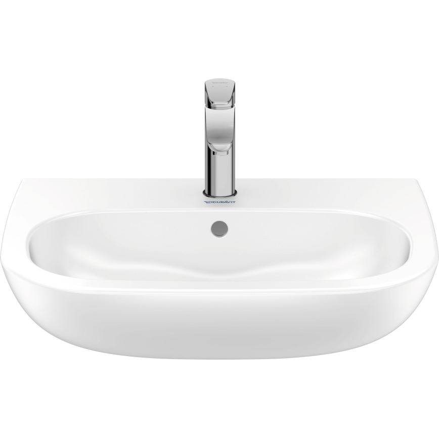 Duravit 23106000002 - Wandhängendes Waschbecken D-CODE 60x46 cm, Keramik/glänzend weiß