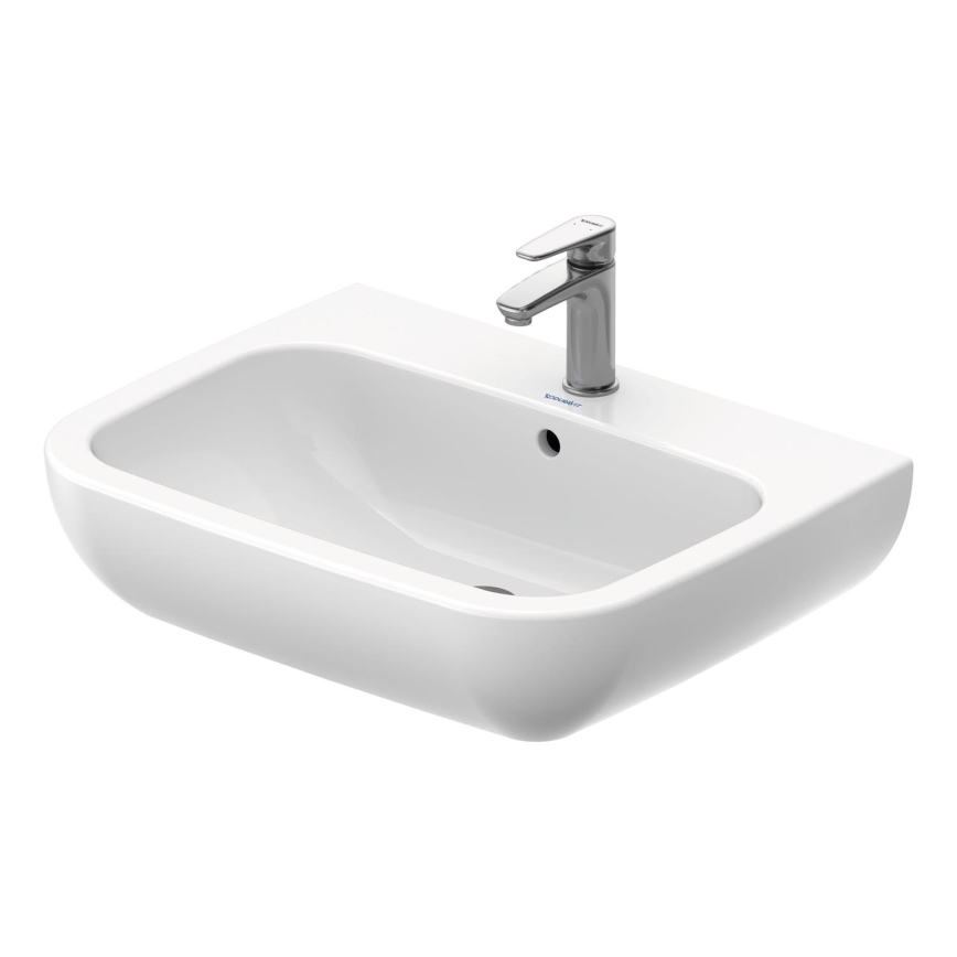 Duravit 23106500002 - Wandhängendes Waschbecken D-CODE 65x50 cm Keramik/glänzend weiß