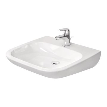 Duravit 23136000002 - Wand-Waschbecken D-CODE 60x55 cm Keramik/glänzendes Weiß