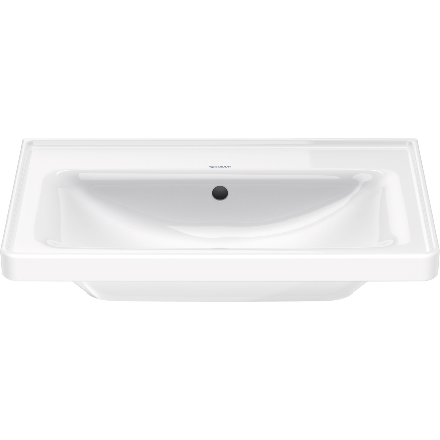 Duravit 2367650060 - Wandhängendes Waschbecken D-NEO 65x48 cm, Keramik, glänzend weiß
