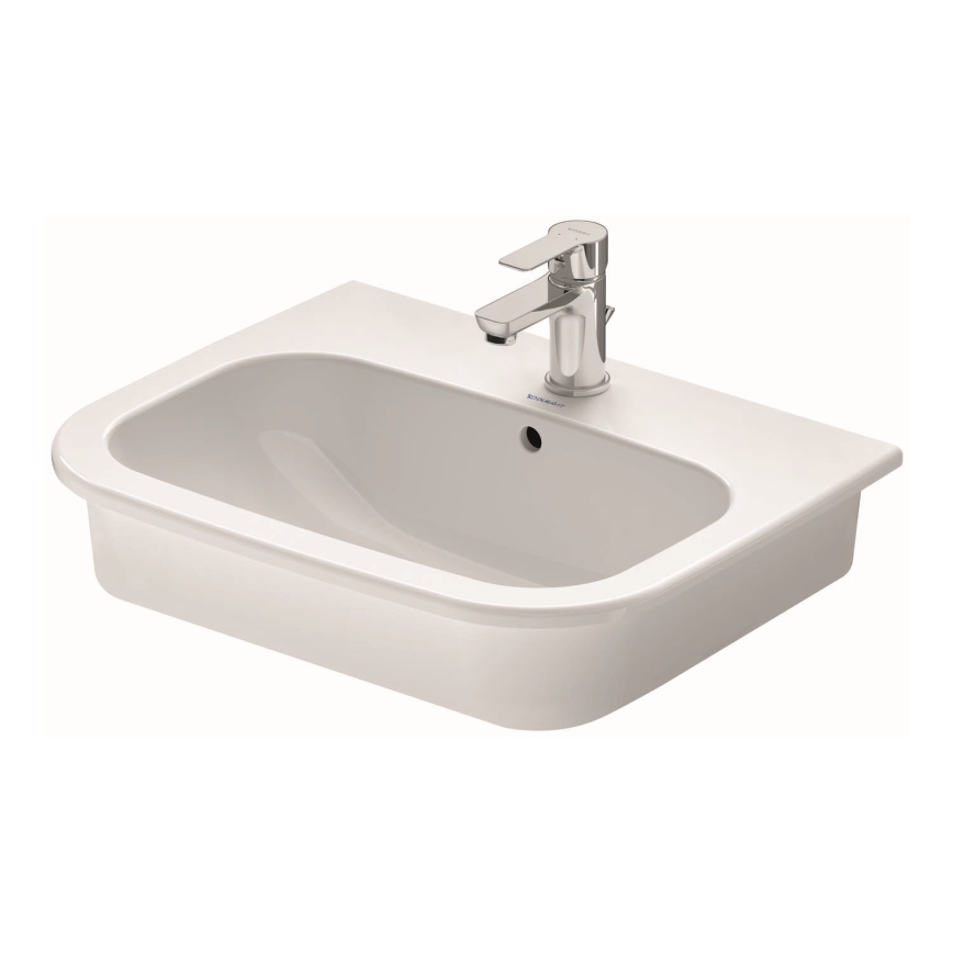 Duravit 337540000 - Einbauwaschbecken D-CODE 54,5x43,5 cm Keramik/glänzend weiß