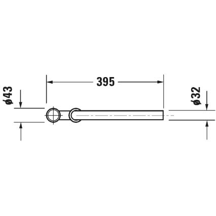 Duravit 50260000 - UNIVERSAL Waschbecken-Siphon, hochglänzend verchromt
