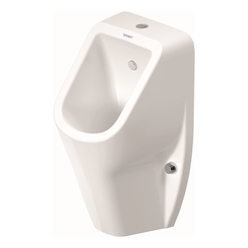 Duravit 828300000 - Urinal Rimless D-CODE, oberer Zulauf, hinterer Abgang, Keramik/glänzend weiß
