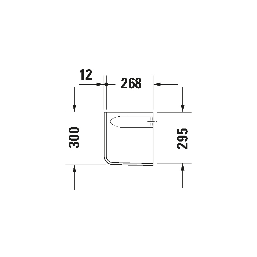 Duravit 8571800002 - Siphonabdeckung D-CODE 30x26,8 cm Keramik/glänzend weiß