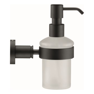 Duravit 99164600 - Wandseifenspender D-CODE 390 ml Milchglas/matt schwarz
