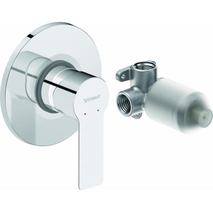 Duravit DC4210007010 - Duscharmatur für Unterputzmontage D-CODE, Hochglanz-Chrom