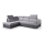 Eck-Schlafsofa in L-Form mit Stauraum MATRIX, grau, links