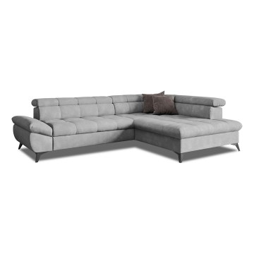 Eck-Schlafsofa MARANO in L-Form, rechts, grau