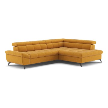 Eck-Schlafsofa MARANO, L-Form, rechts, orange