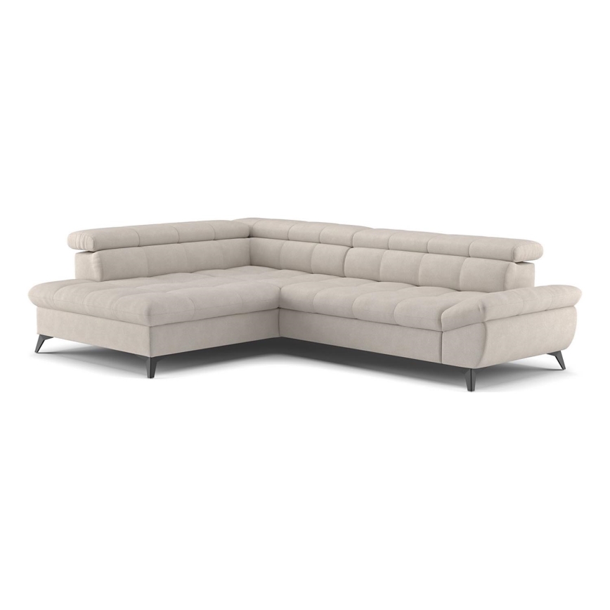 Eck-Schlafsofa MARANO links, beige