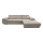 Eck-Schlafsofa mit Stauraum in L-Form CASTELO, rechts, grau