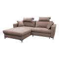 Eck-Schlafsofa mit Stauraum in L-Form HORTA links, rosa