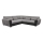 Eck-Schlafsofa mit Stauraum in L-Form VISEU, rechts, grau/schwarz