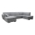 Eck-Schlafsofa mit Stauraum in U-Form SERPA, rechts, grau