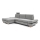 Eck-Schlafsofa mit Stauraum, Polsterbezug, L-Form AVESTA links, grau